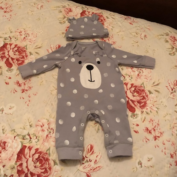 cloud island Other - CLOUD ISLAND INFANT SLEEP ‘N PLAY WITH HAT NB